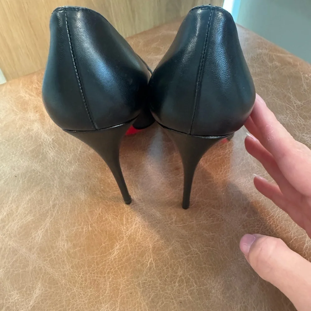 Kate Red Sole High-Heel Pumps, Black  37 - Picture 2 of 12